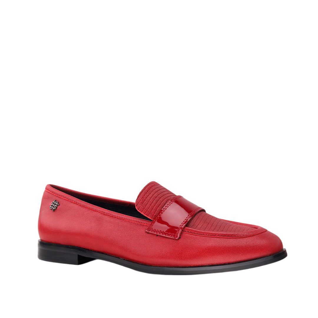 Mocasines Catalina para mujer color vino