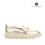 Loafers Joy Penny para mujer color dorado