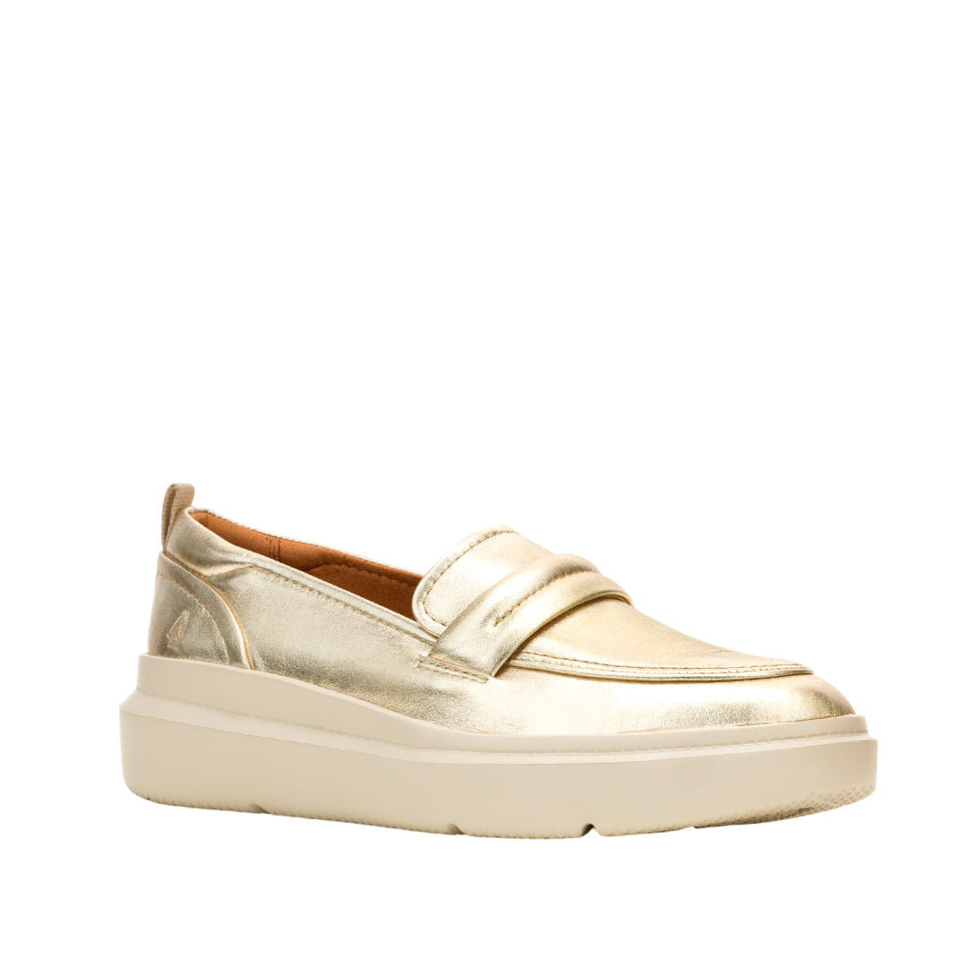 Loafers Joy Penny para mujer color dorado