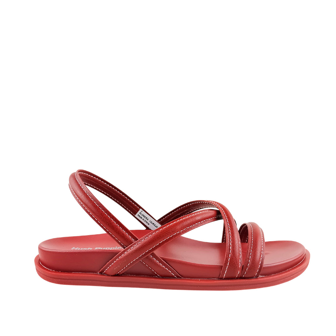 Sandalias flats Alondra para mujer color rojo