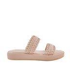 Sandalias flats Belissa para mujer color nude
