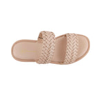Sandalias flats Belissa para mujer color nude