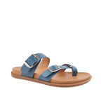 Sandalias flats Becky para mujer color celeste