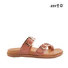 Sandalias flats Becky para mujer color tan