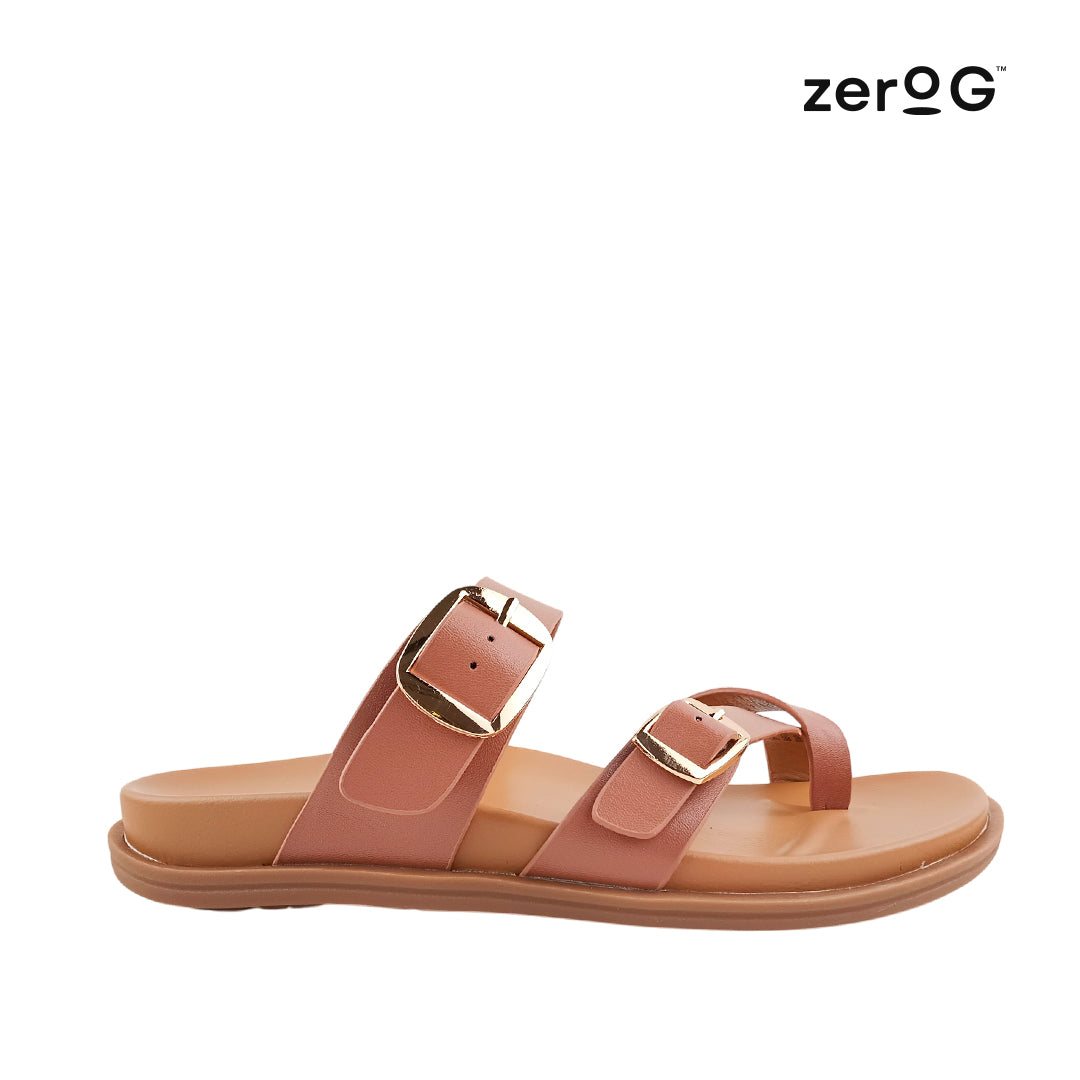 Sandalias flats Becky para mujer color tan