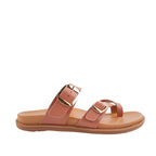 Sandalias flats Becky para mujer color tan