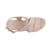 Sandalias flats Acadia para mujer color blush
