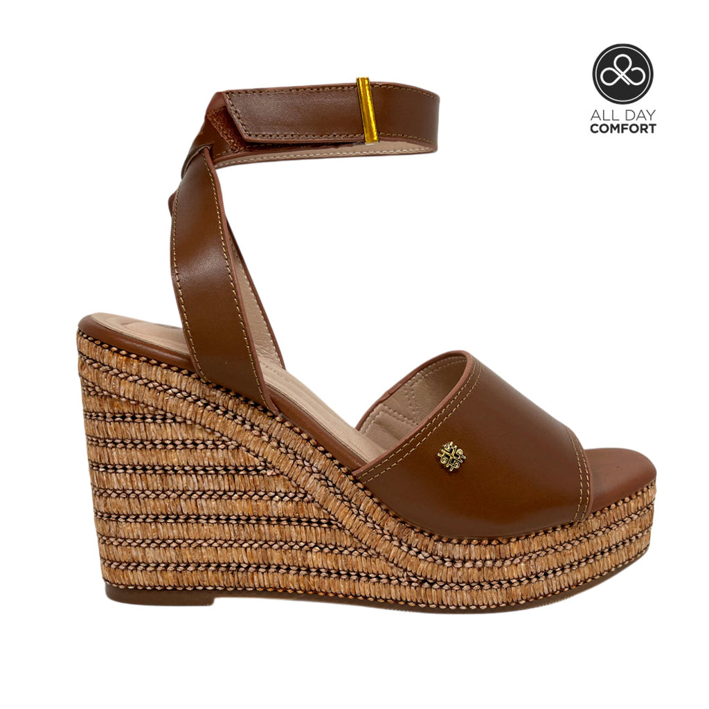 ARCHIVADO POR DEFECTO Sandalias de plataforma Cleo para mujer color tan