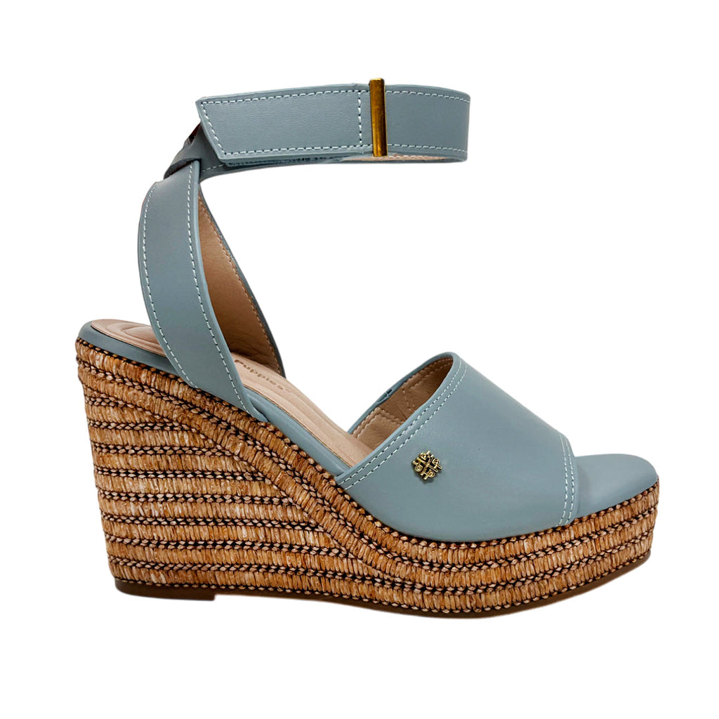 ARCHIVADO POR DEFECTO Sandalias de plataforma Cleo para mujer color celeste