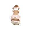 Sandalias de cuña Lya para mujer color hueso