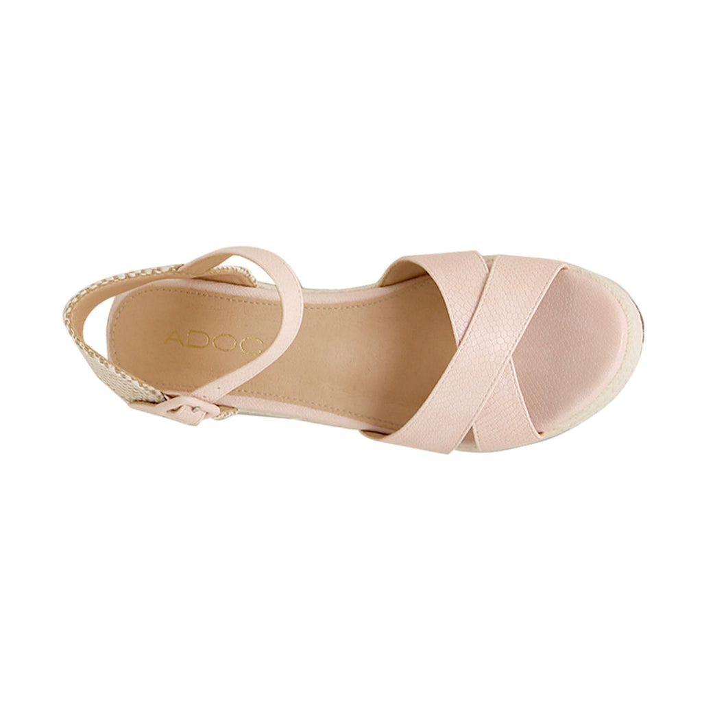 Sandalias de cuña Lya para mujer color hueso