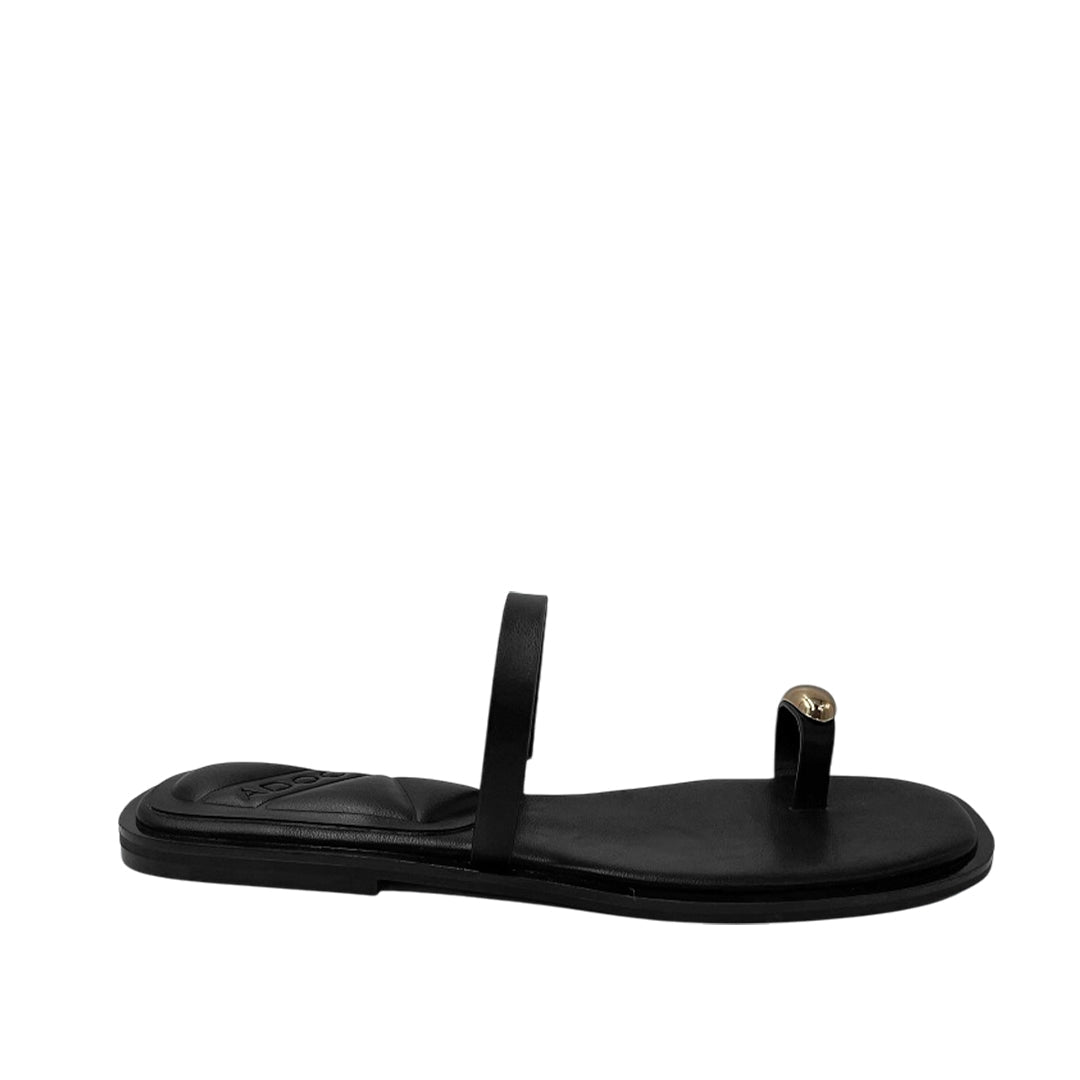 Sandalias slip on Elvira para mujer color negro