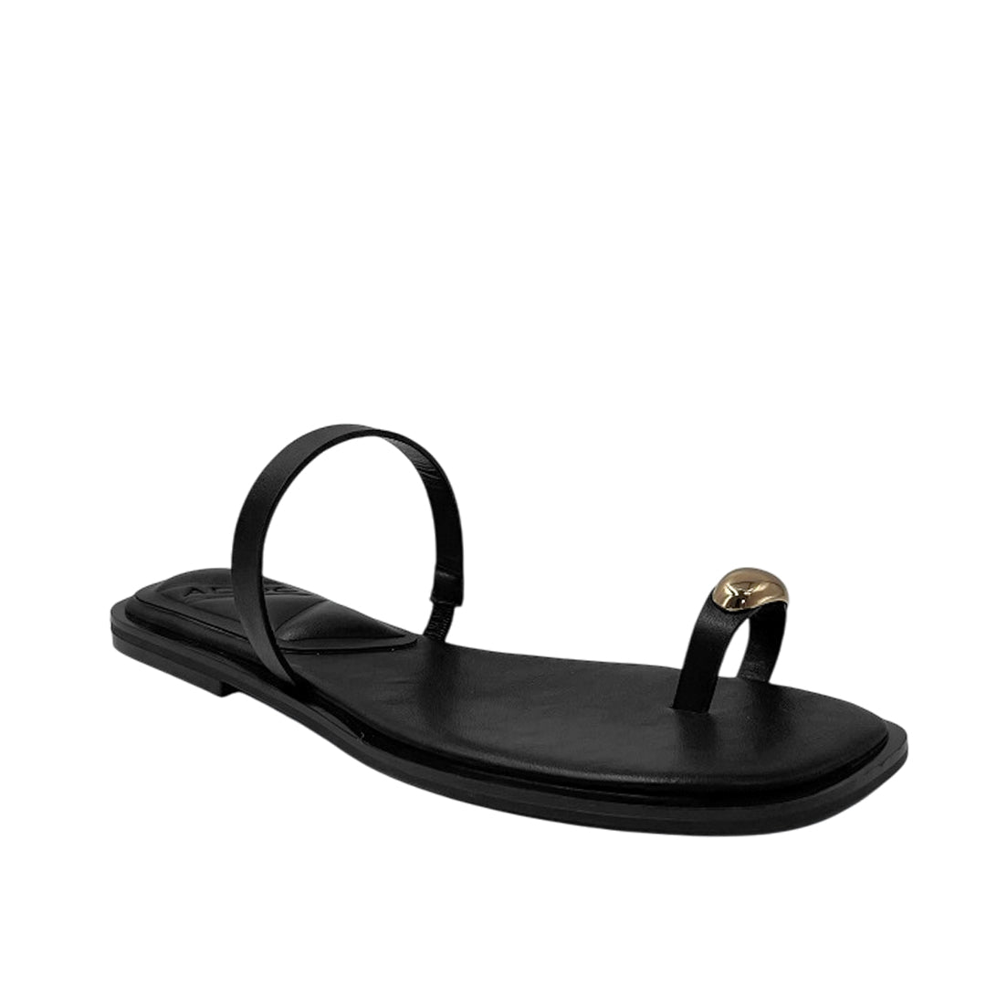 Sandalias slip on Elvira para mujer color negro