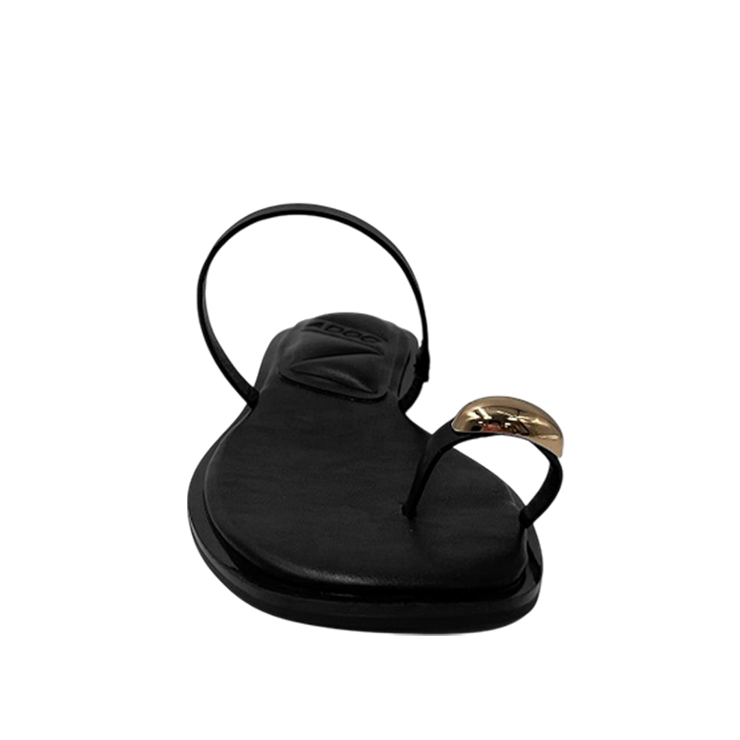Sandalias slip on Elvira para mujer color negro