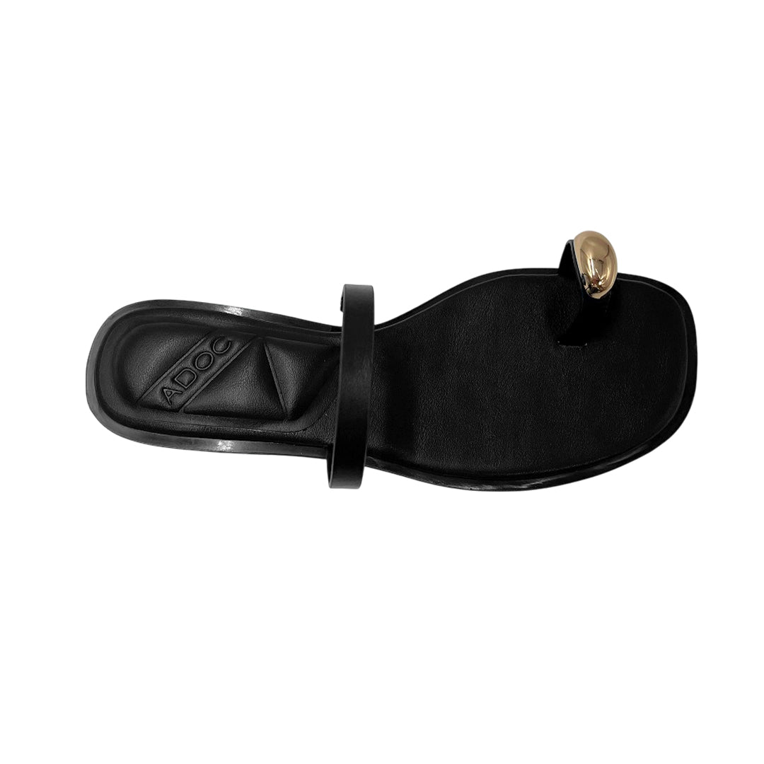 Sandalias slip on Elvira para mujer color negro