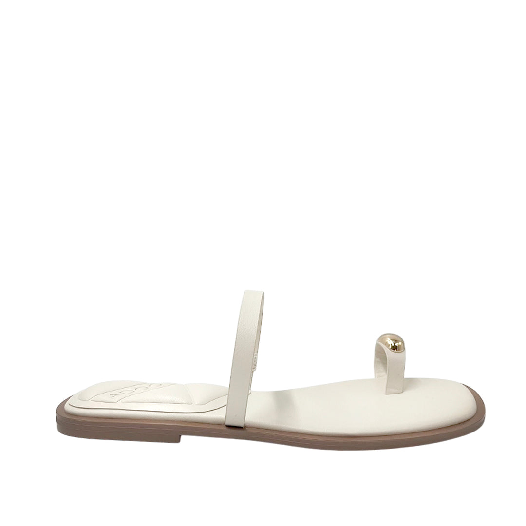 Sandalias slip on Elvira para mujer color hueso