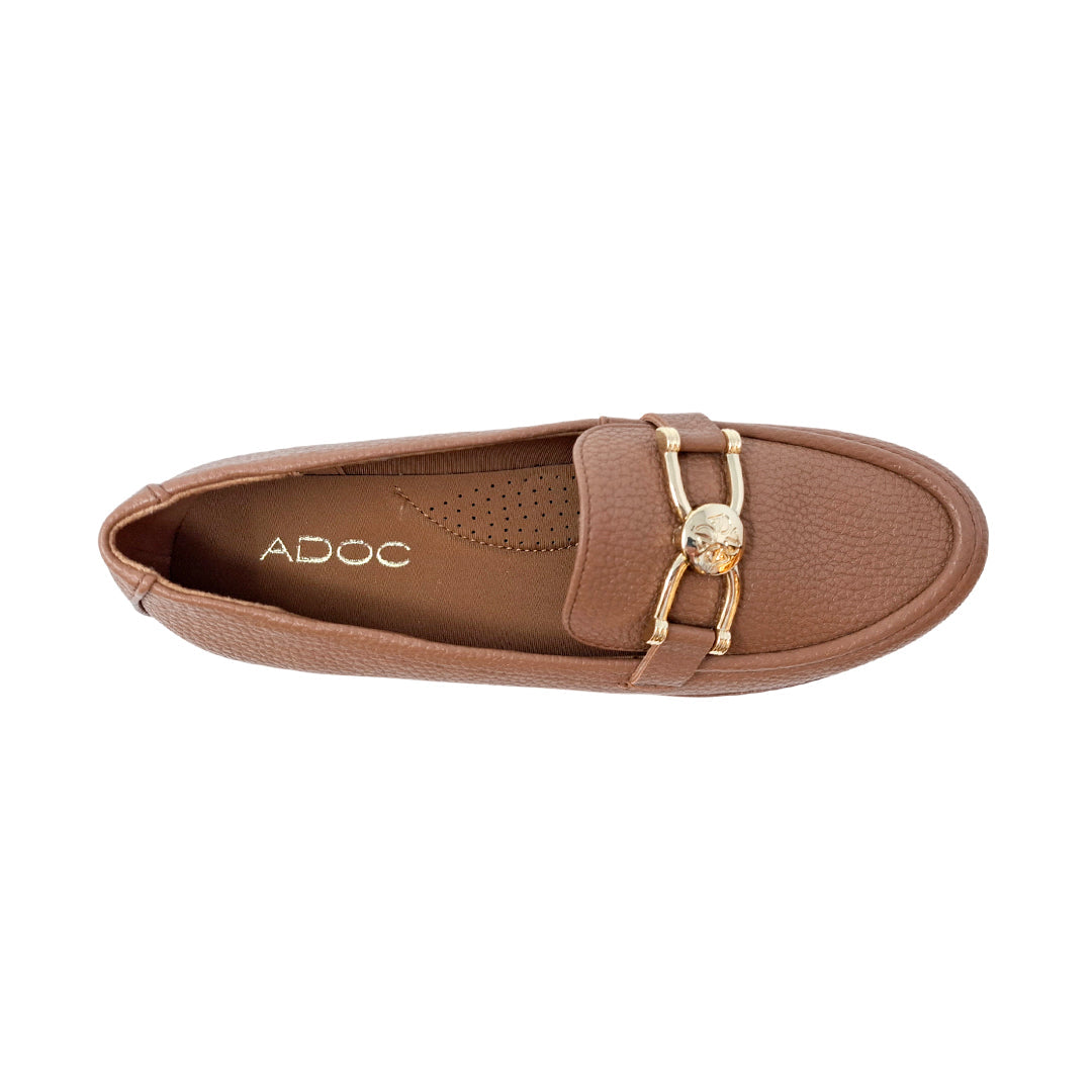 Mocasines Noden para mujer color tan