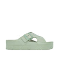 Sandalias flats Milan verde