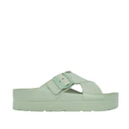 Sandalias flats Milan verde