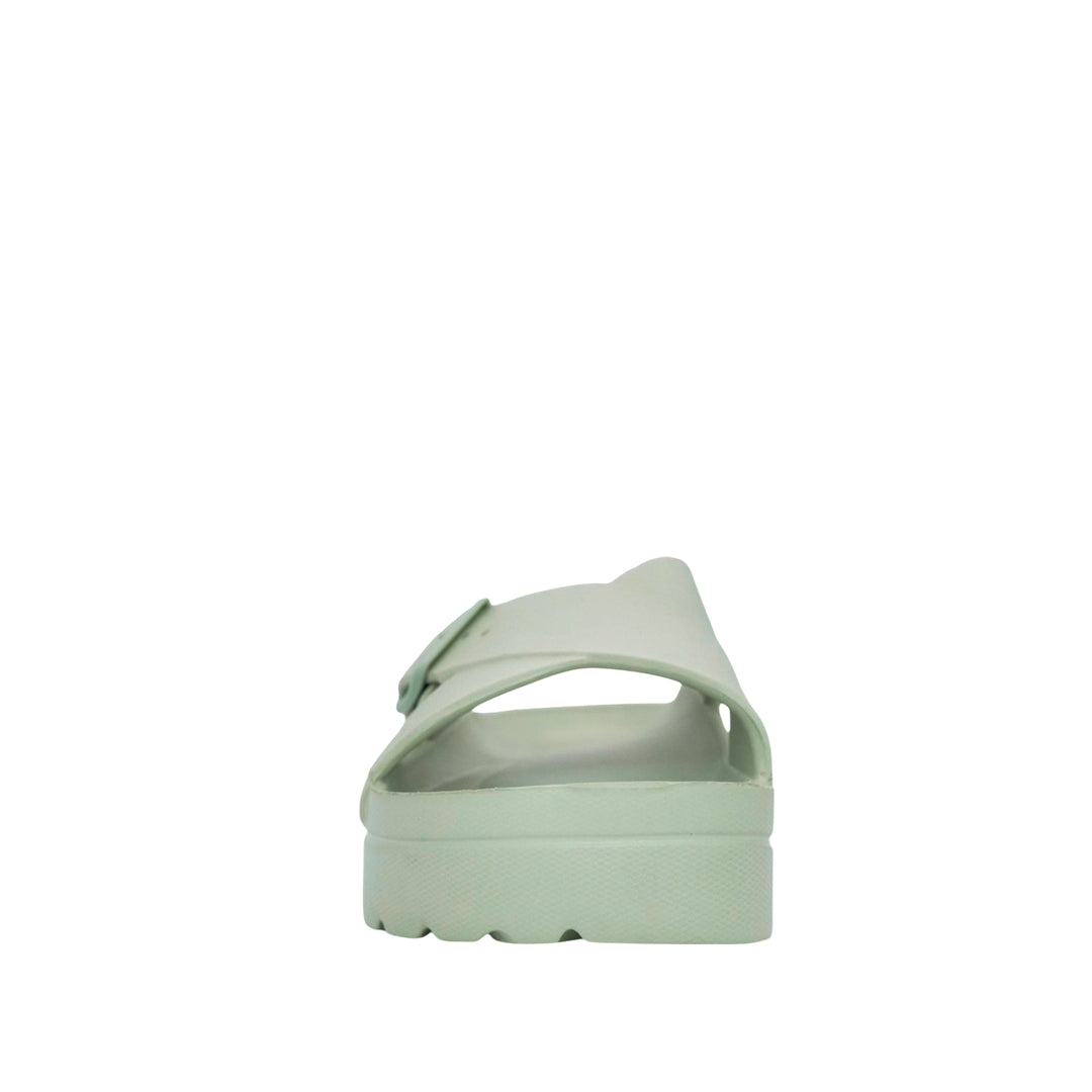 Sandalias flats Milan verde