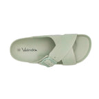 Sandalias flats Milan verde