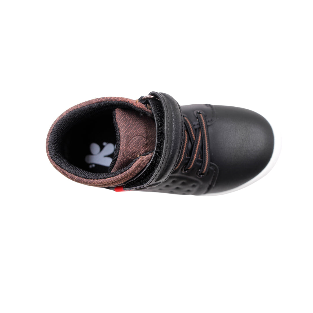 Sneakers tipo botín Barry para infante color negro