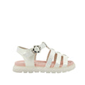 Sandalias Dalary para niña color blanco