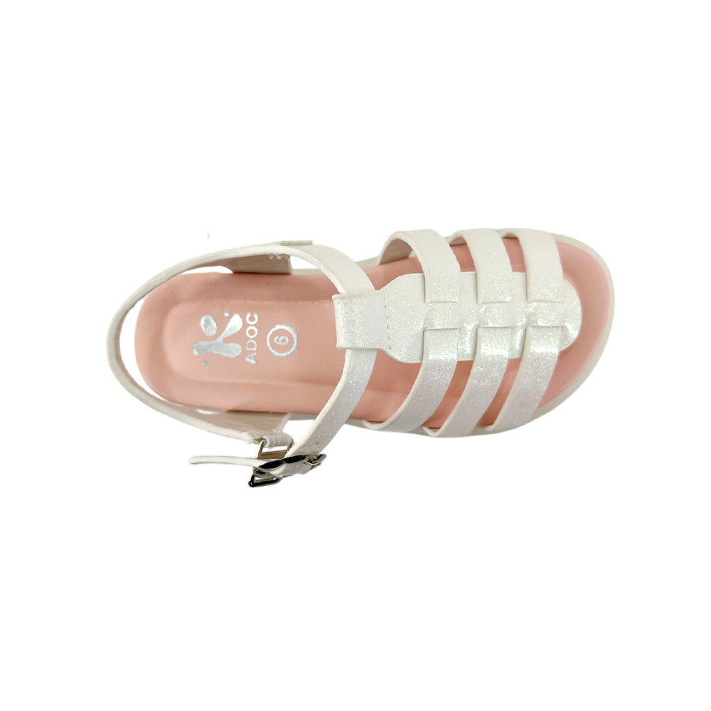 Sandalias Dalary para niña color blanco
