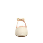 Ballerinas slingback Bethany para niña color blanco hueso