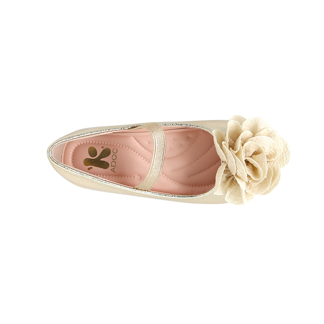 Ballerinas Flore para niña color dorado