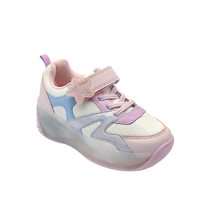 Sneakers con rodos Britt para niña color plateado