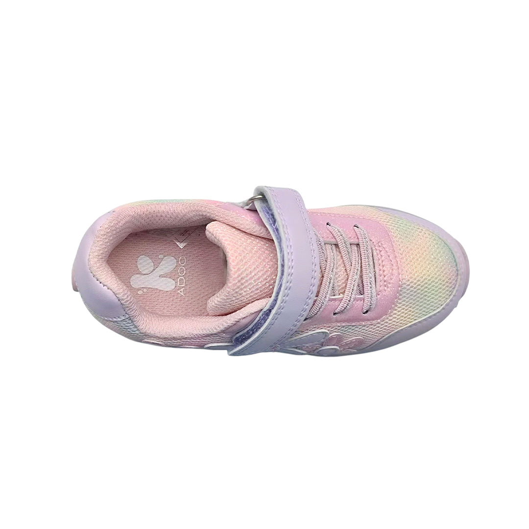 Sneakers con rodos Ari para niña color rosado