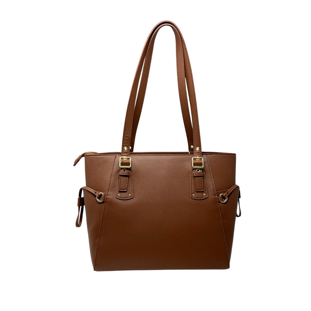 Cartera tote Cory para mujer color café
