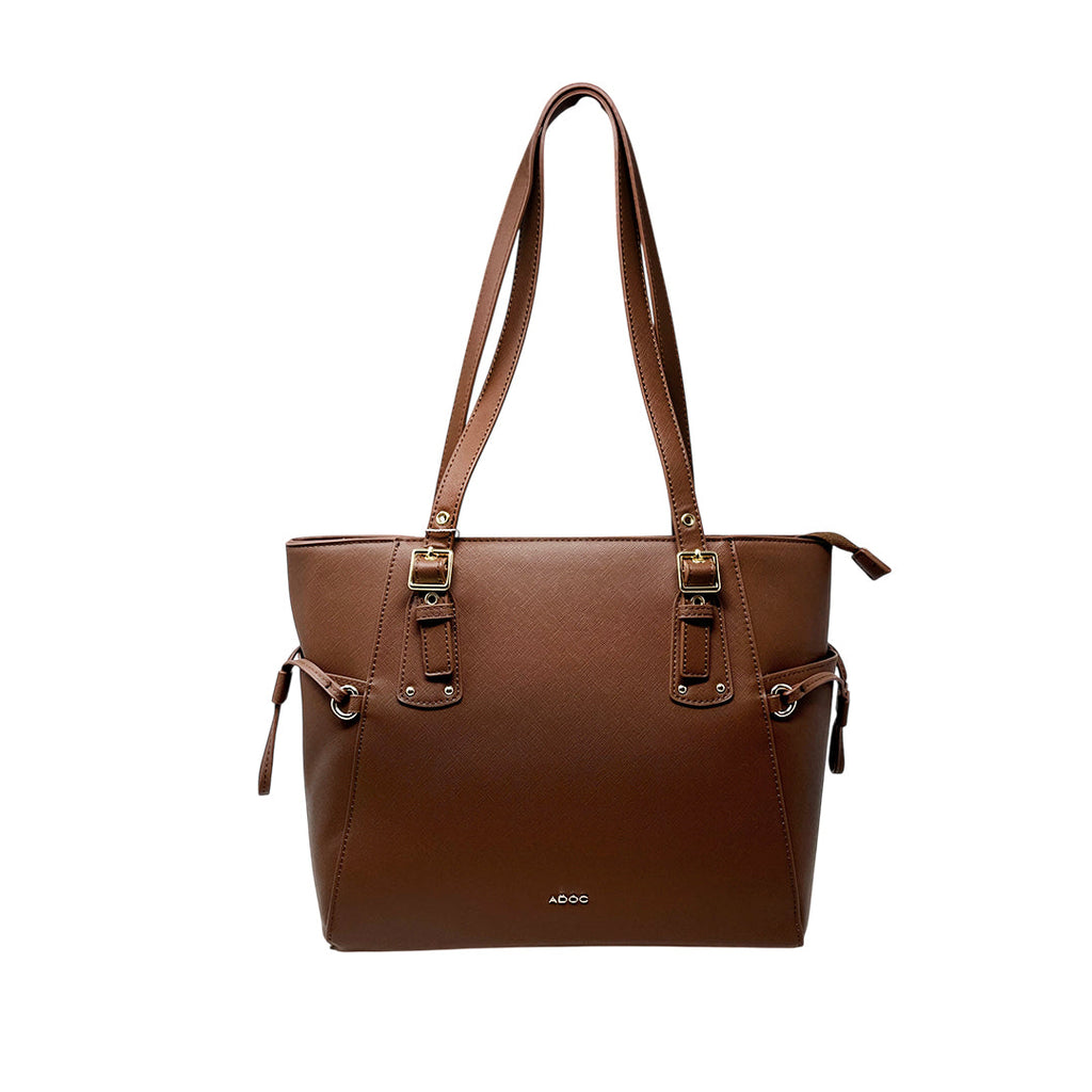 Cartera tote Cory para mujer color café