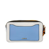 Cartera crossbody Libby para mujer color blanco y celeste