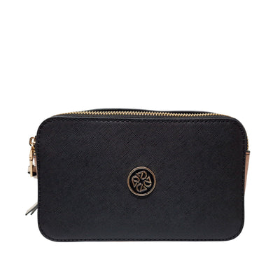 Cartera crossbody Libby para mujer color negro