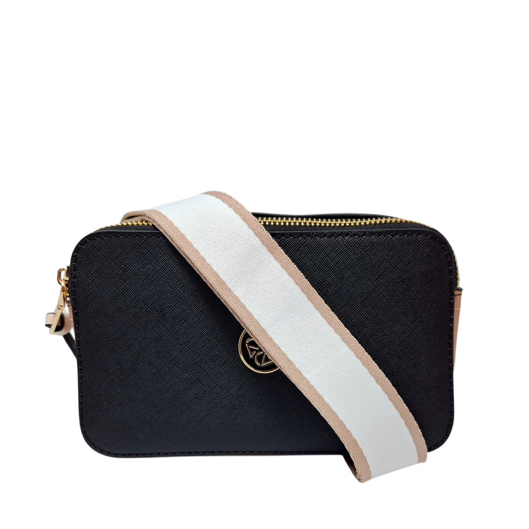 Cartera crossbody Libby para mujer color negro