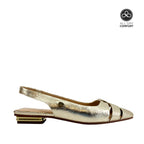 Ballerinas slingback Argelia para mujer color dorado