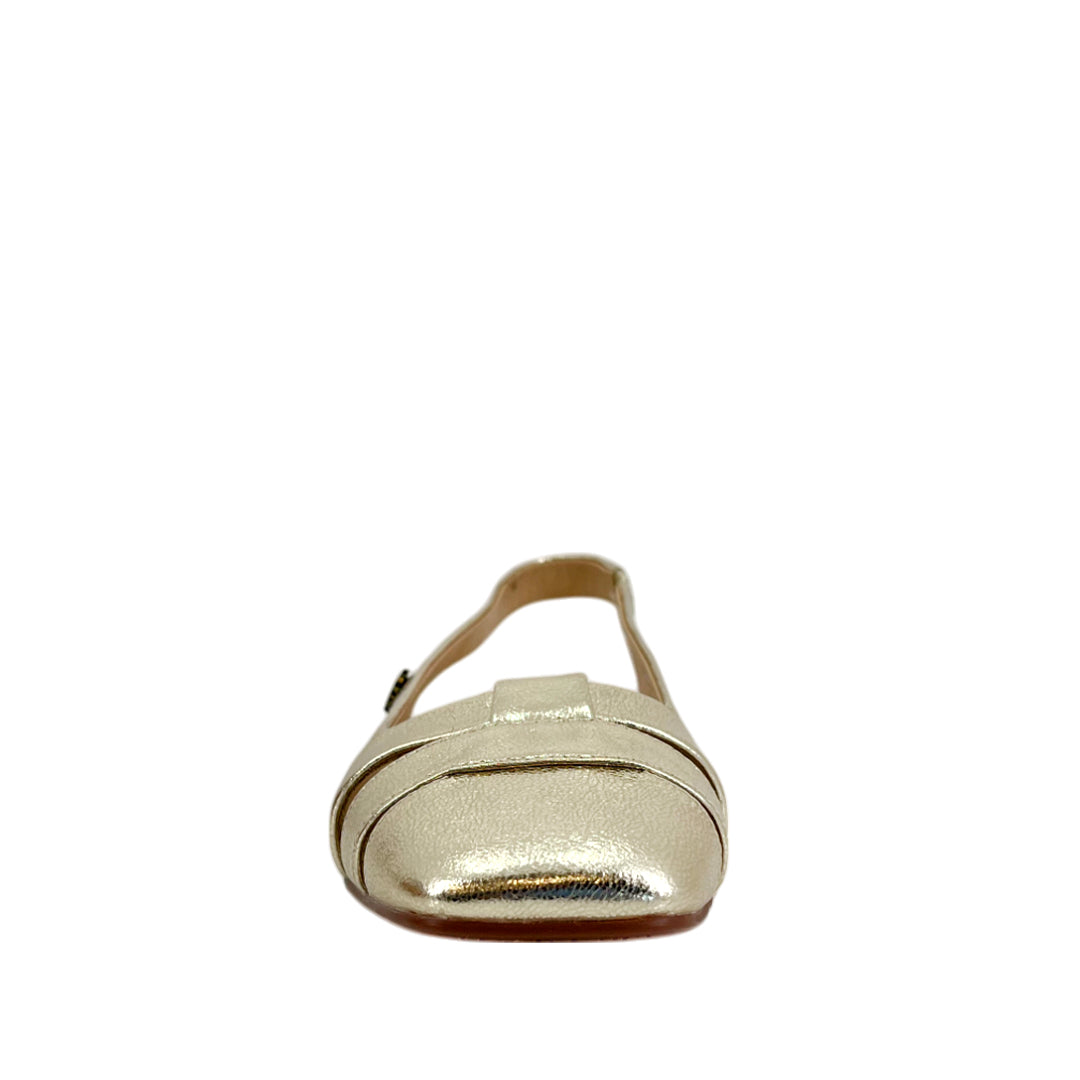 Ballerinas slingback Argelia para mujer color dorado