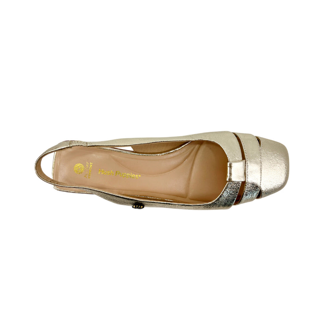 Ballerinas slingback Argelia para mujer color dorado
