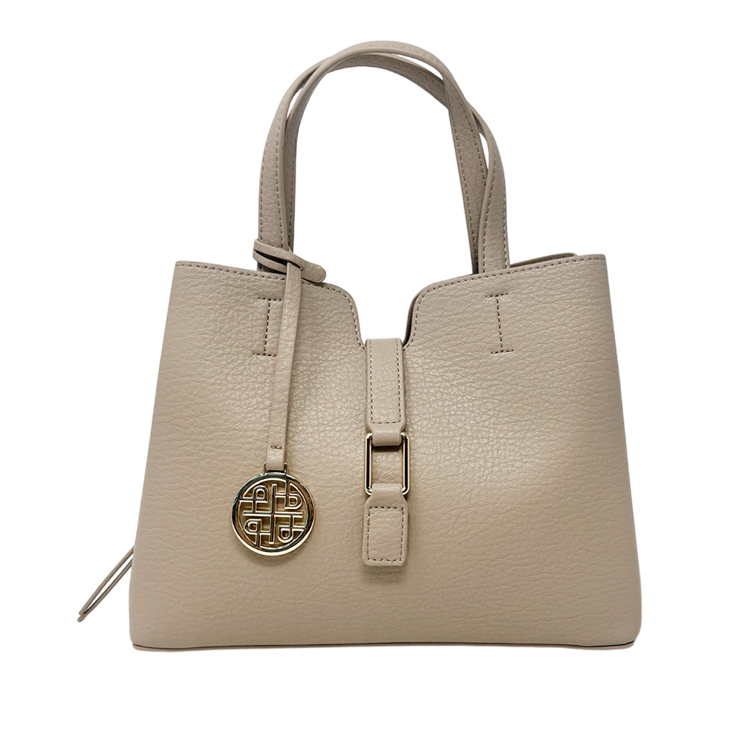 Cartera satchel Ember para mujer color taupe