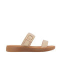 Sandalias flats Pamela hueso para mujer