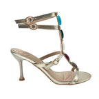 Sandalias de tacón Darcy para mujer color dorado