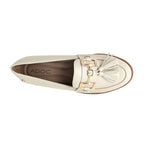 Mocasines Francesca para mujer color hueso