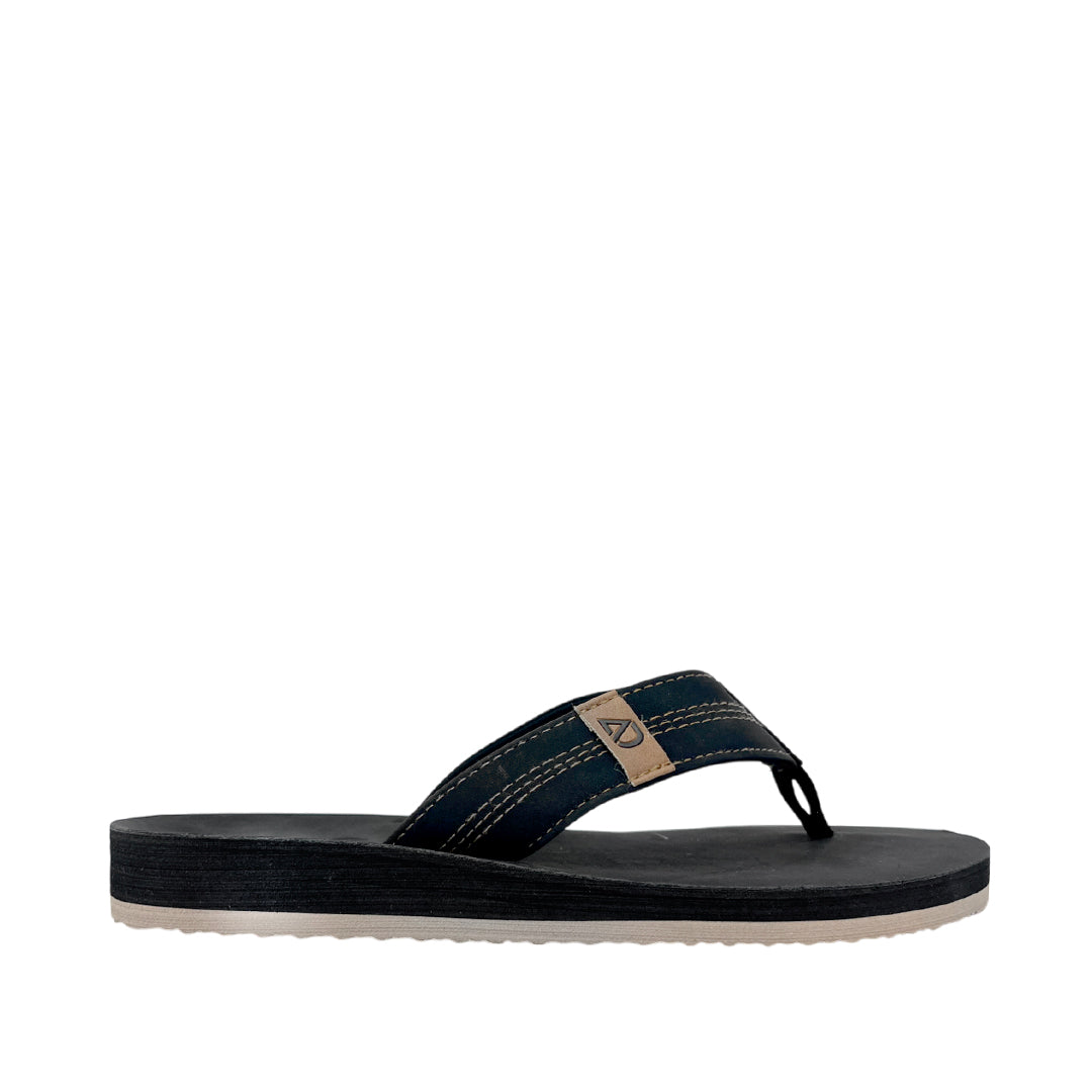 Sandalias slip on Aquiles para hombre color negro