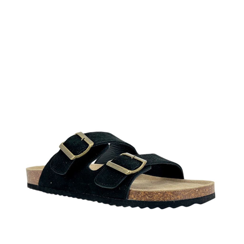 Sandalias slip on Franco para hombre color negro