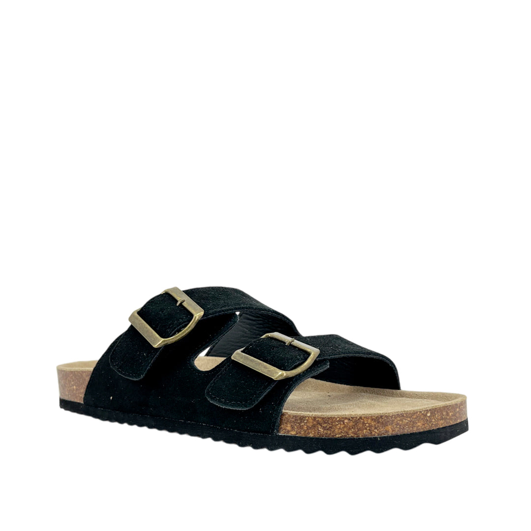 Sandalias slip on Franco para hombre color negro