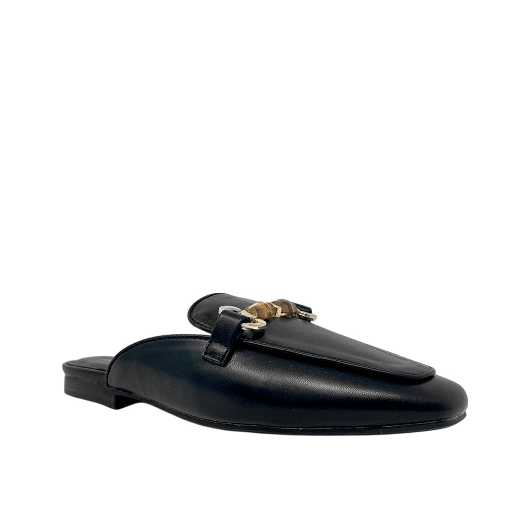 Mules loafers Bartley para mujer color negro
