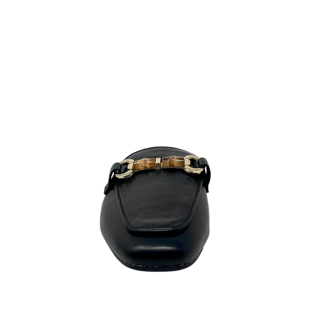 Mules loafers Bartley para mujer color negro