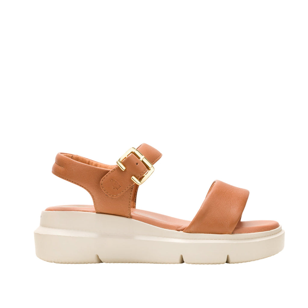 Sandalias flats Uplift QTR para mujer color tan